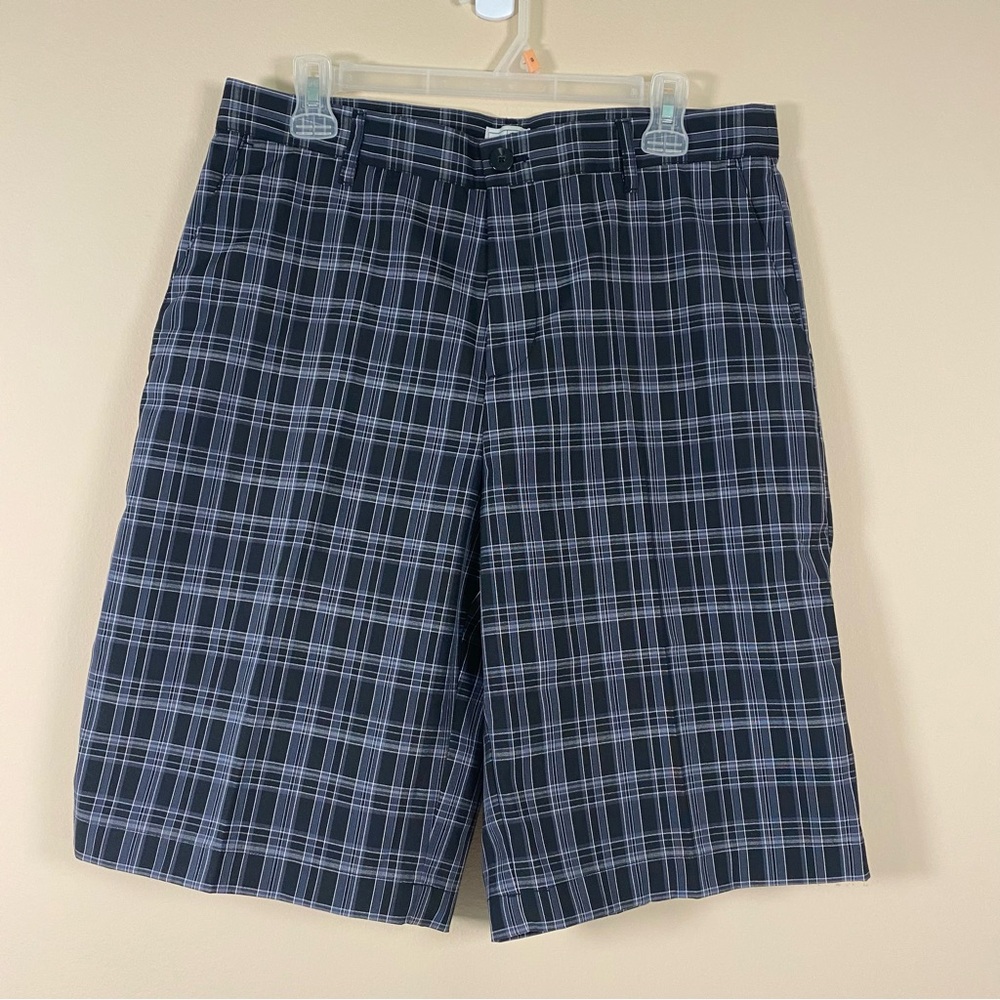 Adidas Men's Black Gray Plaid Golf Shorts‎ Size 32 NWT